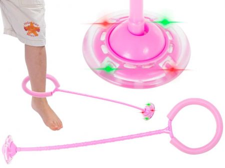 Ikonka Hula Hoop Smart gymnastická obruč růžová - svítící LED