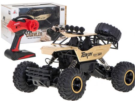 Ikonka RC auto Rock Crawler - zlatý