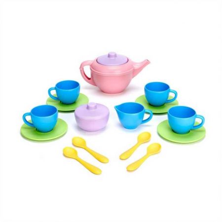 Green Toys Čajový set Pink 17 ks