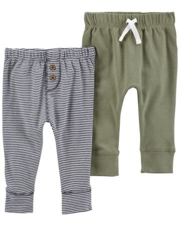 CARTERS CARTER'S Tepláky Green&Stripes kluk LBB 2ks 9m