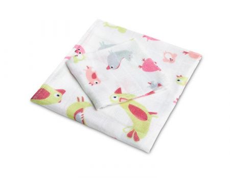 SENSILLO BAMBUS PIEL.KPL. 30x35 75x75 RED BIRDS