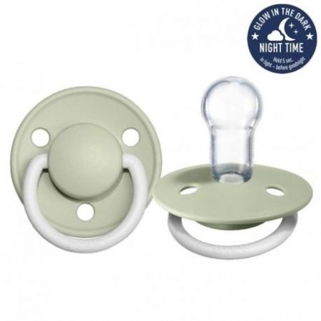 BIBS 1010270 SILIKONOVÝ DUDLÍK DE LUX SAGE NIGHT 0-36