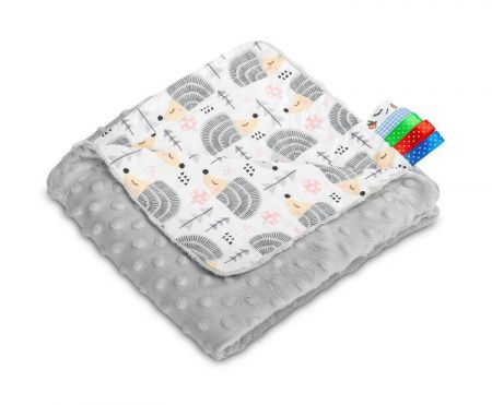 SENSILLO Deka LIGHT MINKY 75 x 100 GRAY DOGGIES