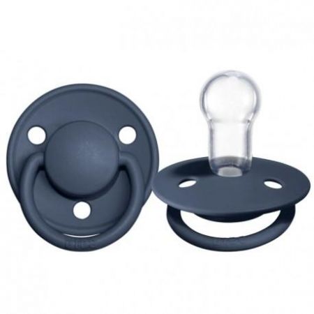 BIBS 1010280 SILIKONOVÁ SAVIČKA OCELOVĚ MODRÁ 0-36 DE LUX