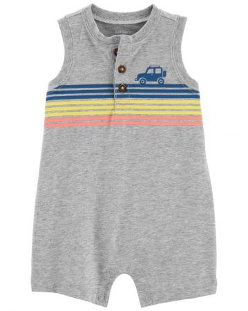 CARTERS CARTER'S Overal letní Multi Stripes kluk NB