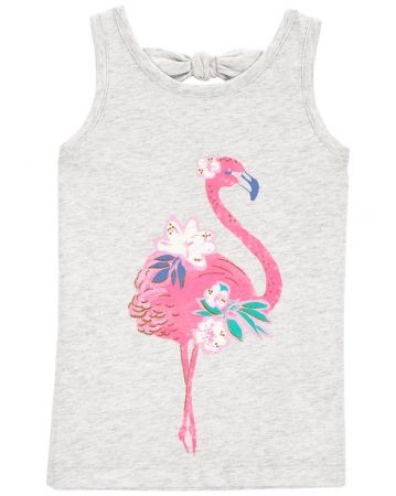 CARTERS CARTER'S Triko na ramínka Pink Flamingo holka 24m