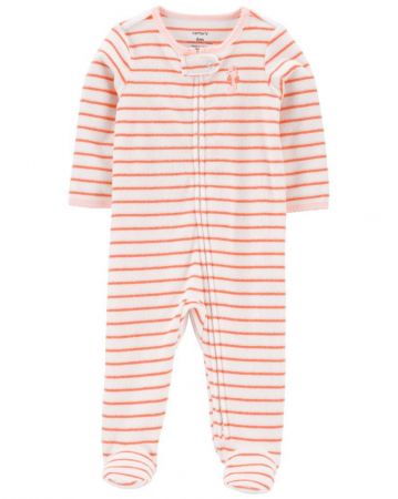 CARTERS CARTER'S Overal na zip Sleep&Play Stripe Seahorse holka NB/ vel. 56