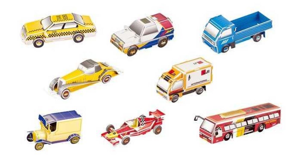 Small foot by Legler Small Foot Třívrstvé pěnové 3D puzzle série aut
