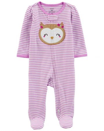 CARTERS CARTER'S Overal na zip Sleep&Play Owl Purple dívka PRO, vel. 46