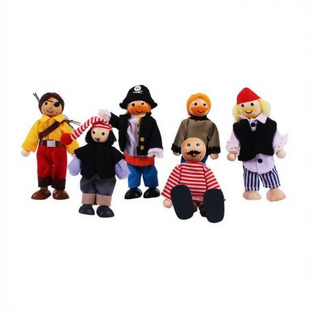 Bigjigs Toys Set piráti 6ks