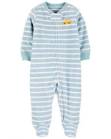 CARTERS CARTER'S Overal zip oboustranný Blue Stripe chlapec NB/ vel. 56