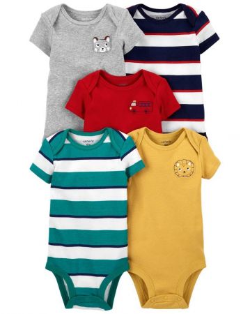 CARTERS CARTER'S Body krátký rukáv Stripe chlapec LBB 5ks 3m