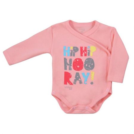 Kojenecké celorozepínací body Koala Hip-Hip růžové Růžová 62 (3-6m)