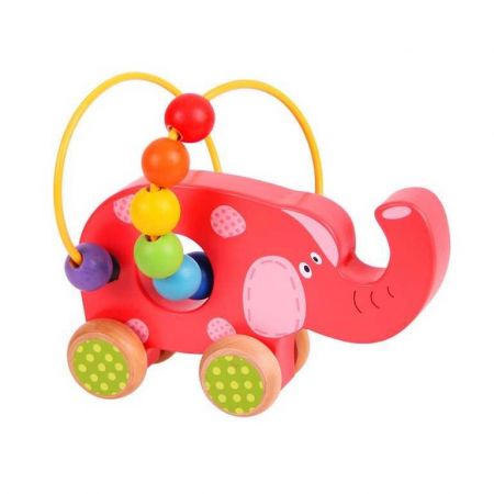 Bigjigs Toys Bigjigs Baby Motorický labyrint slon