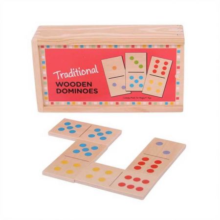 Bigjigs Toys Dřevěné domino klasické