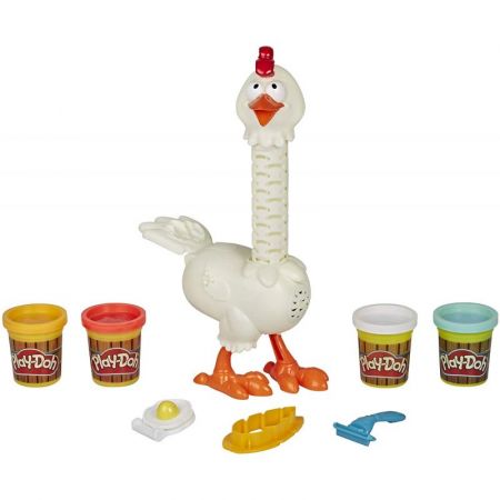 HASBRO - Play-Doh dětská hra slepice s efekty 8ks sada