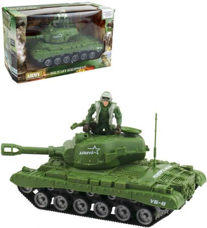 _Ostatní 1_ Tank obrněné vozidlo 26cm na setrvačník set s figurkou a doplňky plast