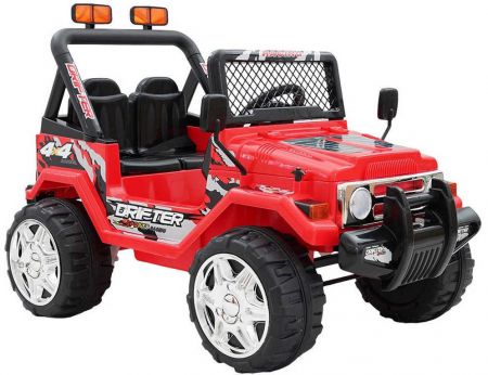 RC Auto 12V na vysílačku 2,4GHz 2 motory červené ELEKTRICKÉ VOZÍTKO