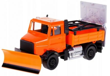 BBURAGO - 1:43 servisní vozidla Road Security with Snow Plough and Signal Board