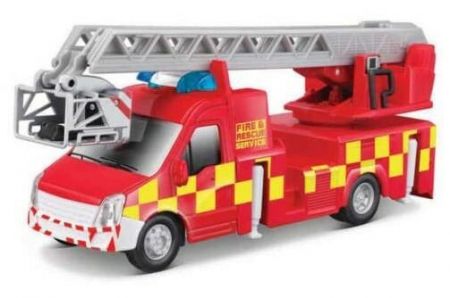 BBURAGO - 1:43 servisní vozidla Fire Truck with Ladder