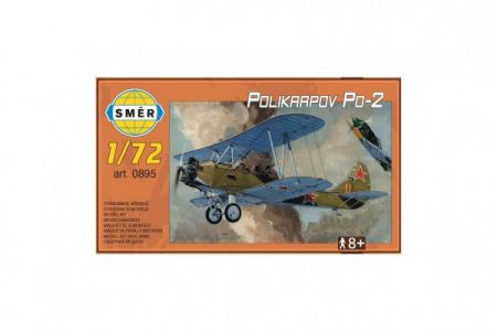 Směr Model dvouplošníku Polikarpov Po-2 Kola v krabici 25x14,5x4,5cm