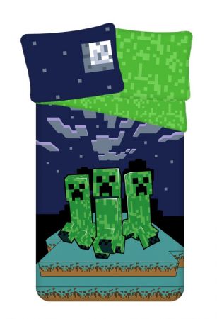 Jerry Fabrics, Povlečení bavlna Minecraft Sssleep Tight 140x200, 70x90 cm