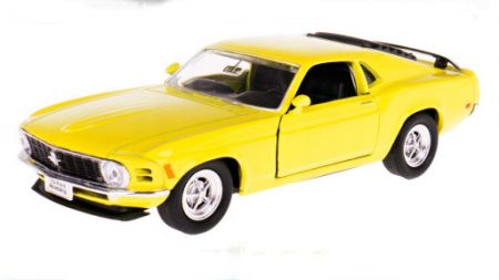 Welly Ford Mustang 1970 Boss 302, žlutý 1:34-39