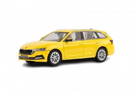 Abrex Škoda Octavia IV Combi (2020) Žlutá Telecom 1:43