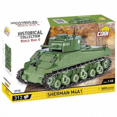 Cobi 2715 II WW Sherman M4A1, 1:48, 312 kostek