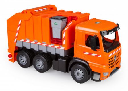 Lena Popelářské auto Mercedes Actros, oranžové 72 cm