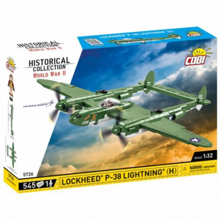 Cobi 5726 II WW Lockheed P-38H Lightning, 1:32, 545 kostek