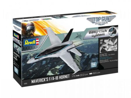 Revell EasyClick letadlo 04965 - Maverick's F/A-18 Hornet Top Gun (1:72)