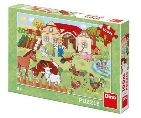 Dino Toys Maxi puzzle Zvířátka na statku - 100XL dílků
