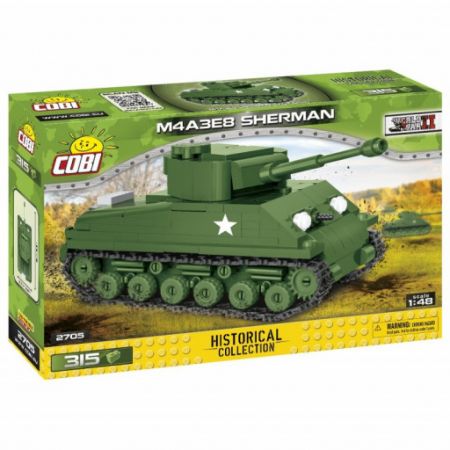COBI-2705 II WW Sherman M4A3E8 Easy Eight, 1:48, 315 kostek