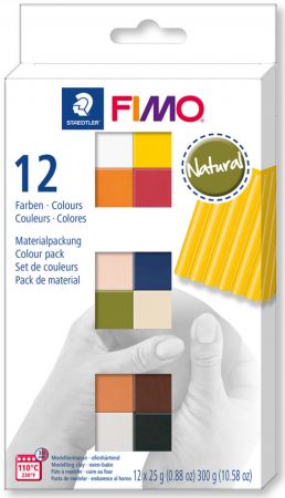 Sada FIMO Soft 12 barev, 25g NATURAL