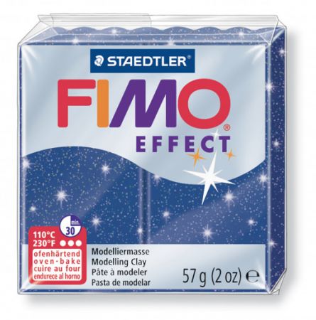 Staedtler FIMO efekt modrá se třpytkami 57g