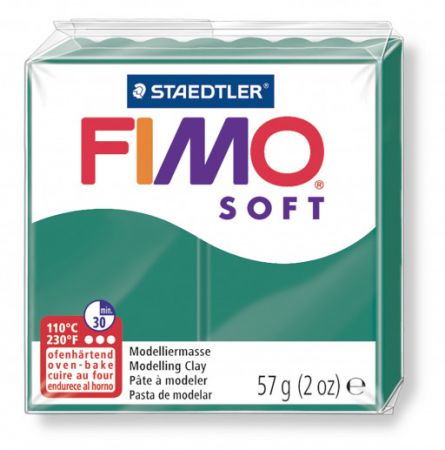 FIMO soft tmavě zelená 57g