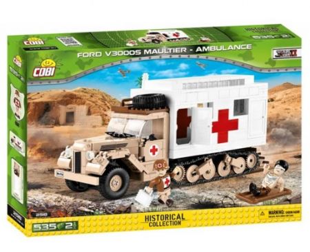 COBI 2518 II WW Ford V3000S Maultier Ambulance, 535 kostek