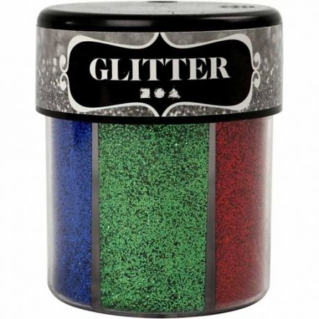 Glitter třpytky 6 x 13g, tmavé barvy