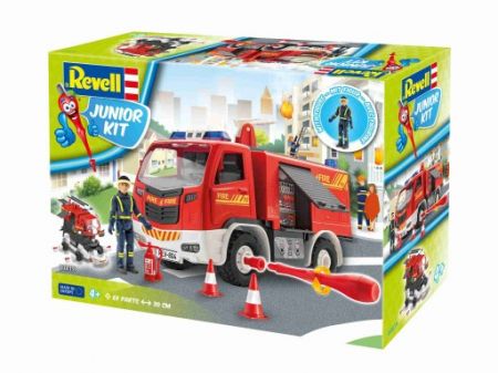 Revell Junior Kit 00819 Firetruck with figure, Červený 1:20