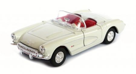 Welly Chevrolet Corvette convertible (1957), Bílá 1:34-39