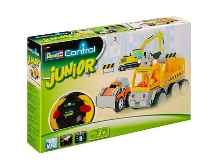 RC autíčko Revell Junior 23003 Tow Loader with excavator 40 MHz