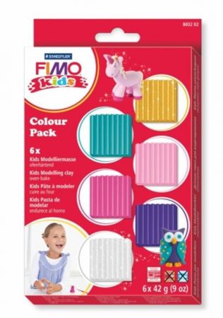 FIMO sada kids Holčičí, 6 x 42g