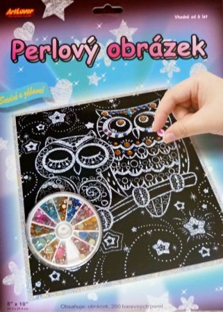 ArtLover perlový obrázek - Sovičky