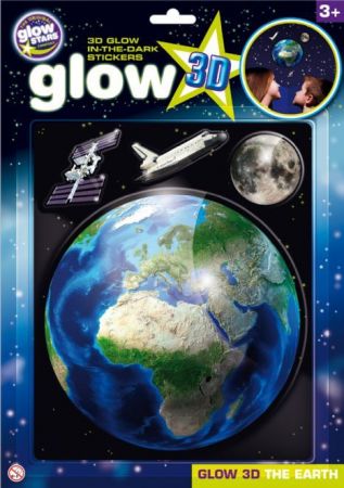 GlowStars Glow 3D Země, Měsíc a raketoplán 