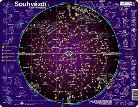 Larsen, deskové puzzle 70 dílků - Souhvězdí severní oblohy