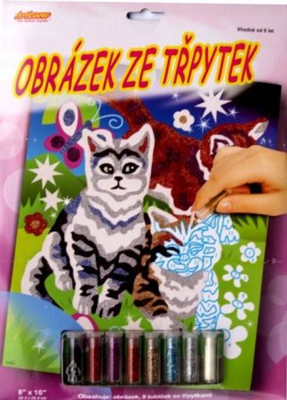 ArtLover obrázek ze třpytek  - Kočky