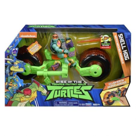 Playmates Toys Želvy Ninja Michelangelo a motorka