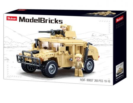 Sluban Army Model Bricks M38-B0837 Hummer bojový off road