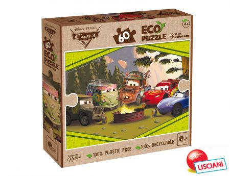 Auta ECO-Puzzle 60 oboustranné 2v1 70x50cm